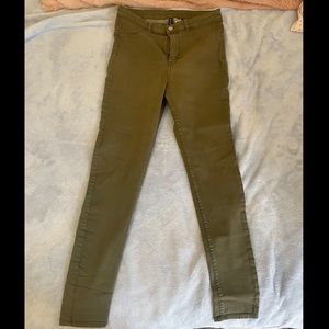 H&M Divided Olive Green High Waisted Jegging